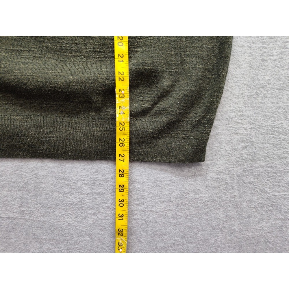 J Crew Men Sweaters L Green Crew Neck Pullover Long Sleeve Comfort Logo Casual - Picture 7 of 16